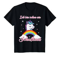 Kinder Ich bin schon ein Schulkind - Kinder Einschulung Einhorn T-Shirt von Einschulung - Endlich ein Schulkind - Kinder