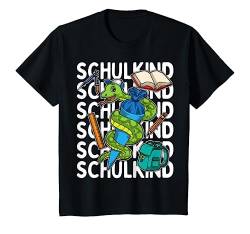 Kinder Einschulung Junge SCHULKIND 2024 Schlange mit Schultüte T-Shirt von Einschulung Geschenk Outfits