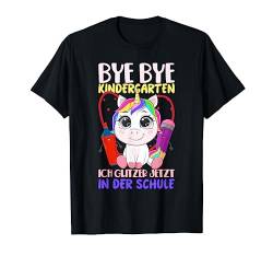 Einhorn Schultüten Geschenk für Mädchen Grundschule T-Shirt von Einschulung Geschenk für Schulanfänger