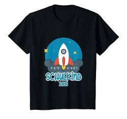 Kinder Rakete Start Schulkind 2021 Jungen Schulanfang Einschulung T-Shirt von Einschulung Jungen T-Shirt Geschenke