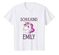 Kinder Schulkind Emily Erstklässlerin Schulanfang Geschenkidee T-Shirt von Einschulung Mädchen Schulanfang Schulkind