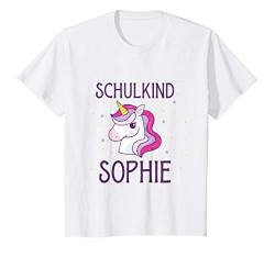 Kinder Schulkind Sophie Erstklässlerin Schulanfang Geschenkidee T-Shirt von Einschulung Mädchen Schulanfang Schulkind
