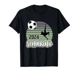 Einschulung Schulkind 2024 Schultüte Junge Fussball Lustig T-Shirt von Einschulung Schulkind 2024