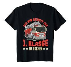 Kinder Einschulung Jungen Feuerwehr Schulkind 2023 T-Shirt von Einschulung Schultüte Jungen Feuerwehr Schulkind