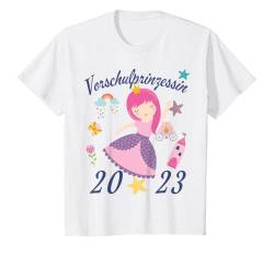 Kinder Prinzessin Vorschulkind 2023 Mädchen Einschulung Vorschule T-Shirt von Einschulung Vorschule Mädchen T-Shirt Vorschulkind