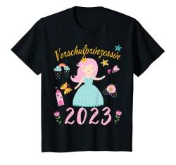 Kinder Prinzessin Vorschulkind 2023 Mädchen Einschulung Vorschule T-Shirt von Einschulung Vorschule Mädchen T-Shirt Vorschulkind