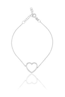 Einzelstück Halskette Mama Muttertag Geschenk 925 Sterling Silber vergoldet (Heart Armband Silber) von Einzelstück