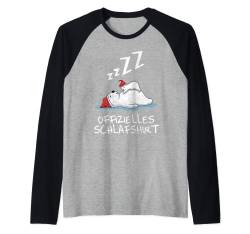 Schlafshirt Pyjama Schlafanzug Nachthemd Eisbären Geschenk Raglan von Eisbär Langschläfer Morgenmuffel Geschenkidee