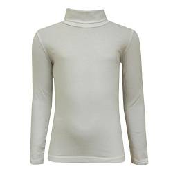 Eisend - Mädchen Rolli Langarmshirt mit Rollkragen, Natur- 763123, Größe 140 von Eisend