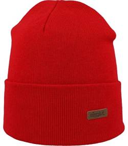 Eisglut Unisex Tonio Cotton Beanie-Mütze, rot, M 57-58cm von Eisglut