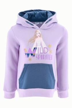 Eiskönigin Hoody Anna und ELSA Kapuzenpullover Hoodie Pullover mit Kapuze (128, Lila) von Eiskönigin