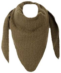 Eitex Damen XXL Schal 3 Eck Tuch flauschig Warm Stola Poncho Herbst Winter Schal (khaki) von Eitex