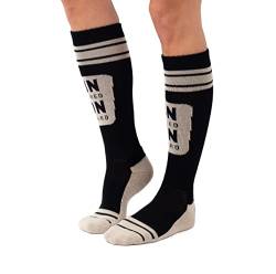 EIVY Damen League Wool Socken, Black & Offwhite, 3638 von Eivy