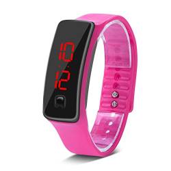 Ejoyous Digital Sport Armband Uhren für Damen Herren, Fitness Uhr LED Armbanduhr Silikon Sportuhr Digitaluhre mit 12-Stunden-Zifferblatt, für Outdoor Indoor Laufen Klettern Angeln von Ejoyous