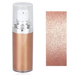 Highlighter Creme, Liquid Highlighter Flüssiger Body Glitter Highlighter Contour Lotion Kosmetik Flüssigcreme Gesichtskontur Flüssig Make-up Gesicht Körper (#2 Roségold) von Ejoyous