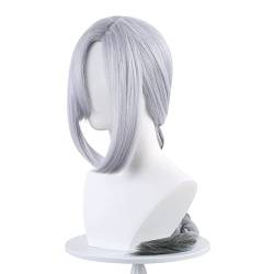 Cosplay Perücke verdickter Twist Dye hellblauer Farbverlauf mittellanges Haar Damenperücke Haarset Modedekoration von EkeNoz