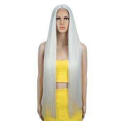 Damen-Spitzenperücken, langes glattes Haar, Kopfbedeckungen aus Chemiefaser, sexy Perücken (Color : 12, Size : 38inch) von EkeNoz