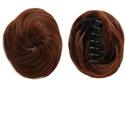 Damenmode-Perücke, Hochtemperatur-Seidenmaterial, weiblicher Pillenkopf, Kratzclip, glatter Haarring Modedekoration (Color : 11, Size : 1) von EkeNoz