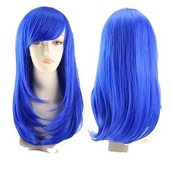 Damenperücke, lockiges Haar, bunt, Anime, Cosplay, Performance-Kopfbedeckung Modedekoration (Color : 3, Size : 1) von EkeNoz