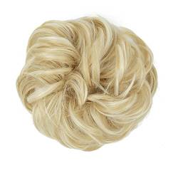 Damenperücke Haarring Pillenhaarperücke elastische Haarpackung 6 Zoll Knospenkopf Blume Haarpackung lockiges Haar Haar Haarknoten Modedekoration (Color : 35, Size : 6 inch) von EkeNoz