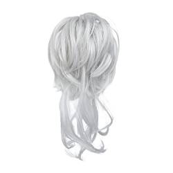 Damenperücken chaotisch langer Bart Haarring elastischer Haarperücke Ring flauschiges Pillenhaar lockiges Haar Haarknoten Modedekoration (Color : 17, Size : 6 inch) von EkeNoz