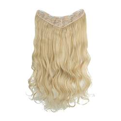 Natürliche Perücke for Frauen mit langen lockigen Haaren und großen Wellen in einteiligen, flauschigen V-förmigen Haarverlängerungen Modedekoration (Color : 15, Size : 18 inch) von EkeNoz