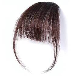 Pony Perücke Frauen Wolle Rolle Air Bangs Perücke Stück natürliche Simulation Haar flauschig kleines Volumen Stirn gefälschte Fransen Stück Modedekoration (Color : 3, Size : 1) von EkeNoz