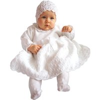 Eko Taufkleid Taufkleid Set Mütze und Strickkleid weiß von Eko