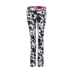 Alberto ALVA - WR Black & White Flowers Golfhose Damen von Ekomi