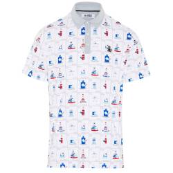 Original Penguin Golf SS PETES FLASH CARDS SHIRT- POLO Herren von Ekomi