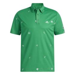adidas Play Green Monogram Poloshirt Herren von Ekomi