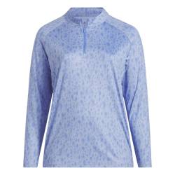 adidas Ultimate365 Printed 1/4-Zip Mock-Neck Golf Poloshirt – Große Größen Damen von Ekomi