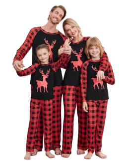 Ekouaer Weihnachts Schlafanzug Christmas Pyjama Familie Weihnachten Pyjamas Christmas Pyjama Family Set von Ekouaer