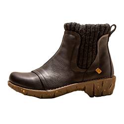 El Naturalista Damen Chelsea Boots Yggdrasil, Frauen Stiefeletten,Wechselfußbett,Warmfutter,Schlupfstiefel,Winterschuhe,Black,36 EU / 3.5 UK von El Naturalista