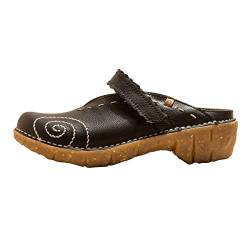 El Naturalista Damen Clogs Yggdrasil, Frauen Slipper,Wechselfußbett,Mules,Gartenschuhe,Sommerschuhe,sommerclogs,Pantoletten,Black,38 EU / 5 UK von El Naturalista