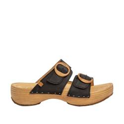 El Naturalista Damen Holz Clogs SHOKUNIN, Frauen Slipper,Schlupfschuhe,schluepfschuhe,Slides,Slip-ons,Backless Slipper,Mules,Black,39 EU / 6 UK von El Naturalista