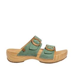 El Naturalista Damen Holz Clogs SHOKUNIN, Frauen Slipper,Sommerschuhe,sommerclogs,Holz-Pantoletten,Holzschuhe,Freizeitschuhe,Jade,40 EU / 7 UK von El Naturalista