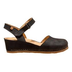 El Naturalista Damen Keilsandalen PICUAL, Frauen Sandalen,Freizeitschuhe,offene Schuhe,Strandschuhe,Keilsandaletten,hoch,Black,37 EU / 4 UK von El Naturalista