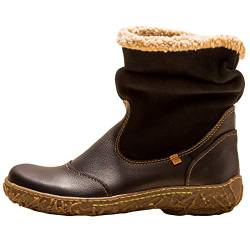 El Naturalista Damen Klassische Stiefeletten Nido, Frauen Boots,Wechselfußbett,Bootee,Booties,halbstiefel,Black,37 EU / 4 UK von El Naturalista