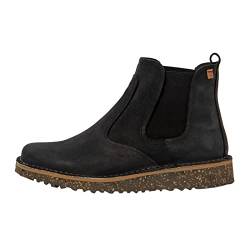 El Naturalista Unisex - Erwachsene Chelsea Boots FELSEN, Damen,Herren Stiefeletten,Wechselfußbett,Warmfutter,flach,Stiefel,Black,37 EU / 4 UK von El Naturalista