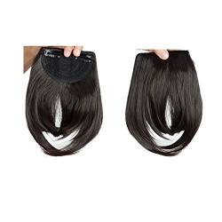 Elailite Clip in Pony Haarteil, 30g 20cm Fringe Bangs Extension Front Hair, Haarverlängerung Haarteile Natürliche Wirkung - Tiefbraun von Elailite