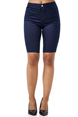 Elara Damen Hose Chino Stretch Chunkyrayan JS995-3 Blau-42 (XL) von Elara