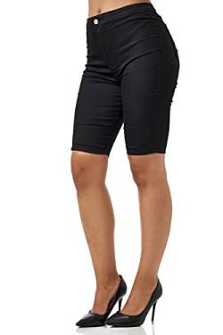 Elara Damen Hose Chino Stretch Chunkyrayan JS995 Schwarz-38 (M) von Elara