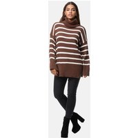 Elara Strickpullover Elara Damen Strickpullover Gestreift (1-tlg) von Elara