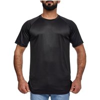 Elara T-Shirt Elara Herren Fitness T-Shirt Rundhalsschitt Dry-Fit (1-tlg) von Elara