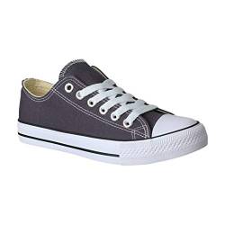 Elara Unisex Sneaker Textil Turnschuh Low top Chunkyrayan CHF Dk.Grey-42 von Elara