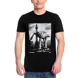 Elbenwald Chunk Star Wars T-Shirt - Empire Square Motiv auf hochwertiger Bio-Baumwolle für Herren Damen Unisex Schwarz - XL von Elbenwald