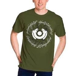 Elbenwald Herr der Ringe T-Shirt mit Rohan Motiv für Herren Damen Unisex Baumwolle Oliv - L von Elbenwald