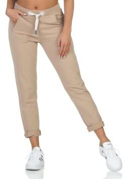 Elbsand Damen 7/8 Jogginghose ESBrinja knöchellange Sweathose 70115 00 Dark Sand (214) XS von Elbsand