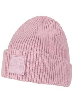 Elbsand Damen Beanie ESNora Strickmütze mit Logopatch 10012 00 English Rose (544) von Elbsand